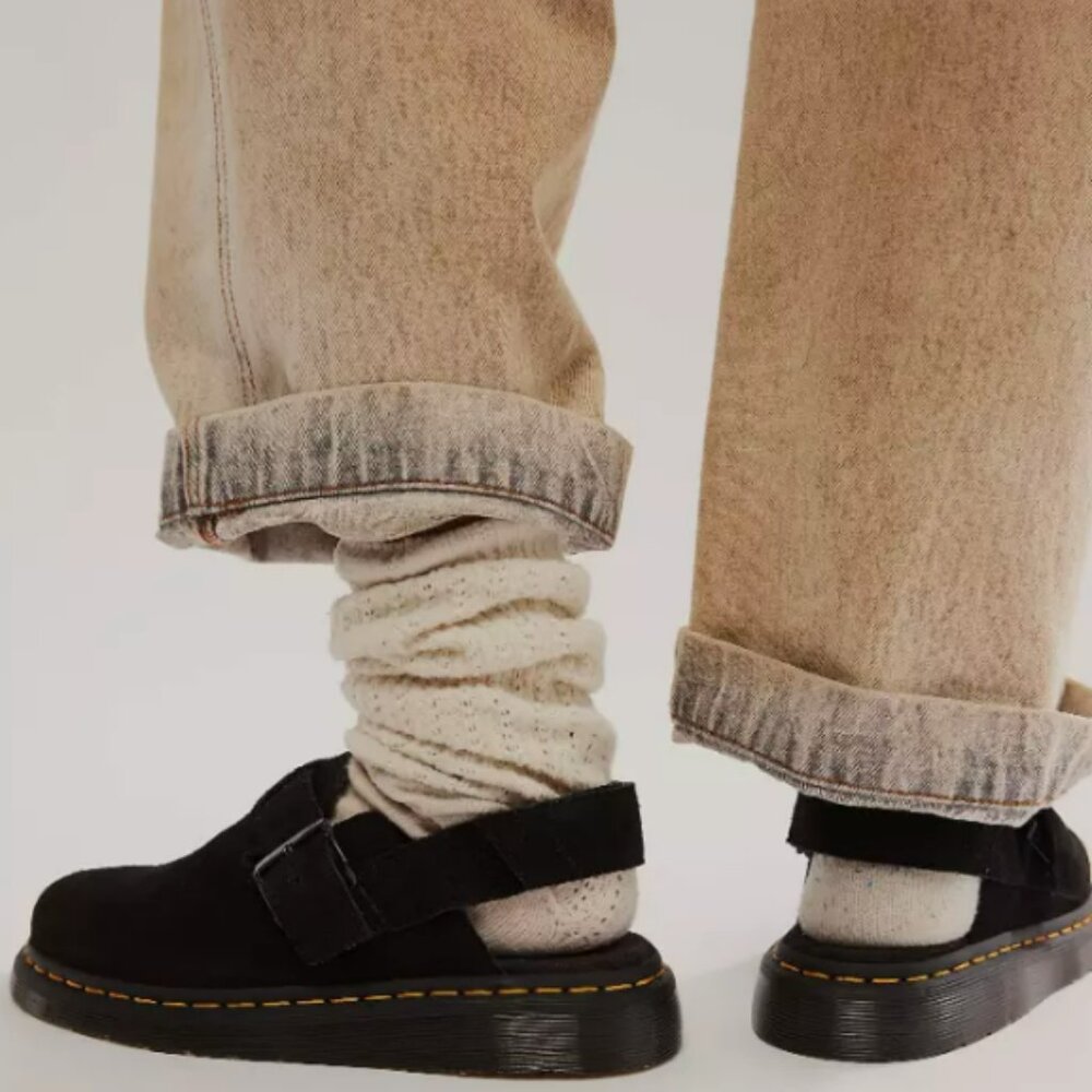 Dr. Martens JORGE II Black SUEDE SLINGBACK MULES MSRP$170 Wellmade & Versatile - Picture 15 of 16